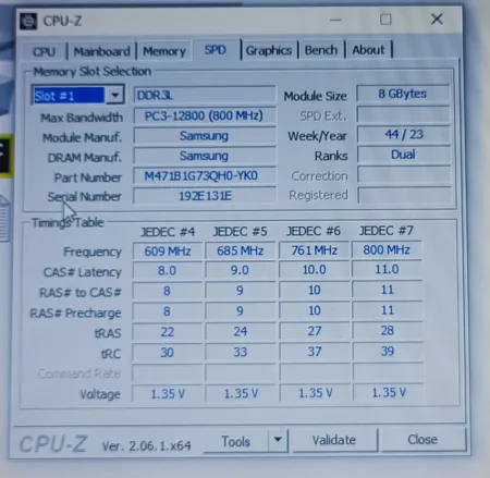 رم لپ تاپ DDR3L دو کاناله 1600مگاهرتز cl11 سامسونگ مدل PC3L-12800S ظرفیت 8 گیگابایت