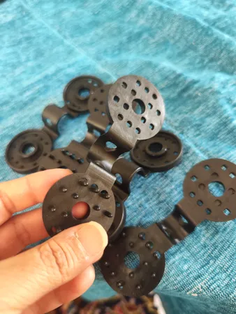 بست کلیپسی توری شید گلخانه تورینه مدل ضخیم ضدآفتاب بسته 6 عددی