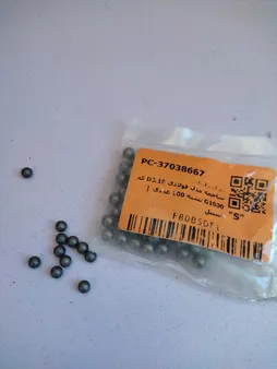 ساچمه مدل فولادی D3.16 کد G1000 بسته 100 عددی