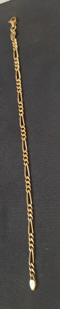 دستبند النگویی طلا 18 عیار زنانه طلای مستجابی مدل فیگارو گلستانه کد 19