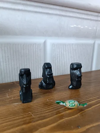 مجسمه سنگی مدل ایستر کاکاسنگی مجموعه 3 عددی