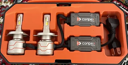 هدلایت لامپ خودرو کانپکس مدل X8 پایه H4 بسته دو عددی