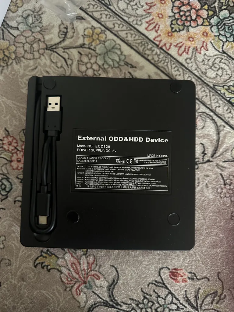 درایو DVD/RW اکسترنال مدل POP-PORTABLE TYPE-C/USB ECD829