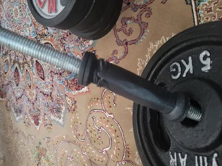 دمبل مدل آرسی وزن 15 کیلوگرمی بسته 2 عددی