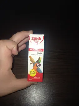 قطره مولتی ویتامین پرنده زوریخ کد 01 حجم 30 میلی لیتر