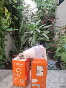 تجریه خرید لامپ ال ای دی 12 وات بوم لایتینگ مدل حبابی پایه E27 بسته 2 عددی