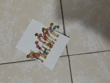 گیره روسری زنانه مدل 2020130 بسته 12 عددی