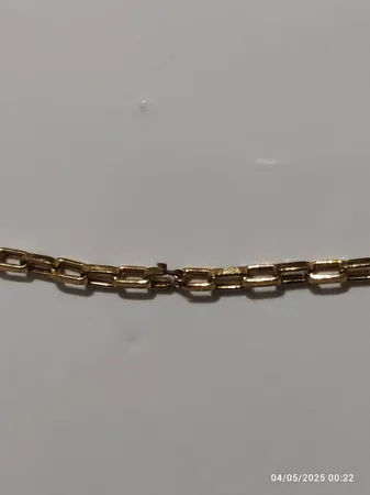 زنجیر طلا 18 عیار مردانه طلای مستجابی مدل آجری کد M60