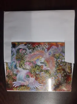 کارت پستال طرح مینیاتور استاد فرشچیان مدل عطر محبت