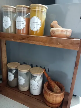 استند جا ادویه ای مدل چوبی