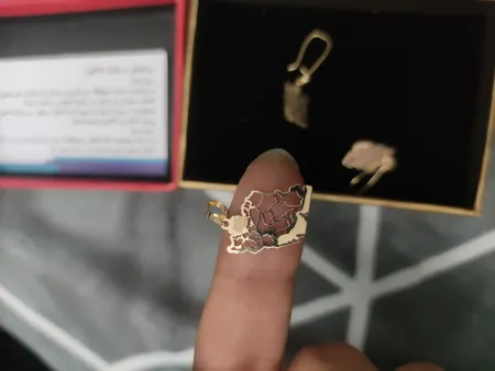 نیم ست طلا 18 عیار زنانه مایا ماهک مدل MS0690 طرح نقشه ایران