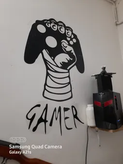 استیکر وی وین آرت طرح Gamer کد S27