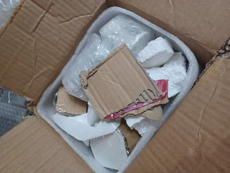 ست 6 تکه دکوری بتنی مدل رومیزی طرح باغ