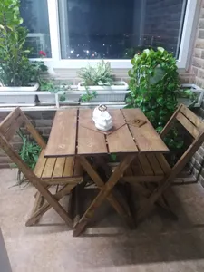 تجریه خرید میز و صندلی ناهاخوری 2 نفره مدل تاشو چوبی