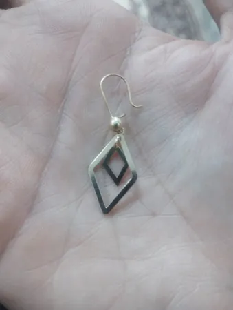 گوشواره طلا 18 عیار زنانه مایا ماهک مدل ME0820 طرح لوزی