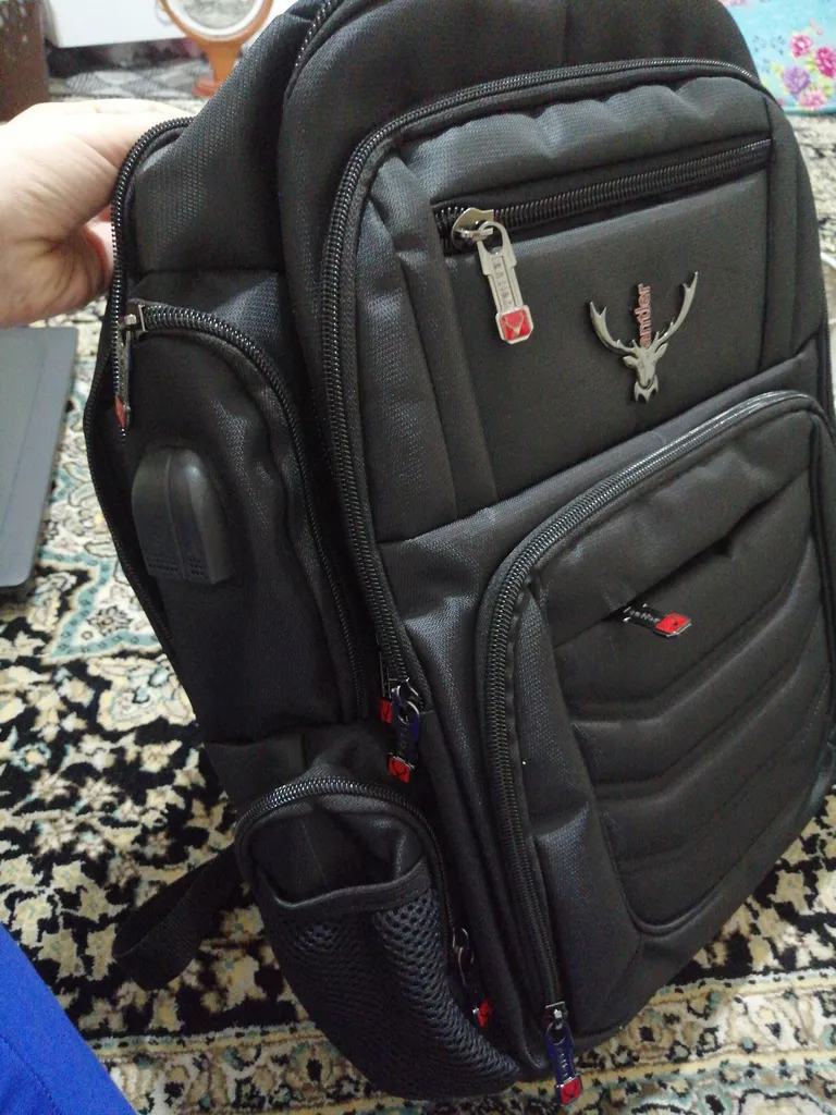 کوله پشتی لپ تاپ آنتلر مدل Black Rock مناسب برای لپ تاپ تا 17 اینچی