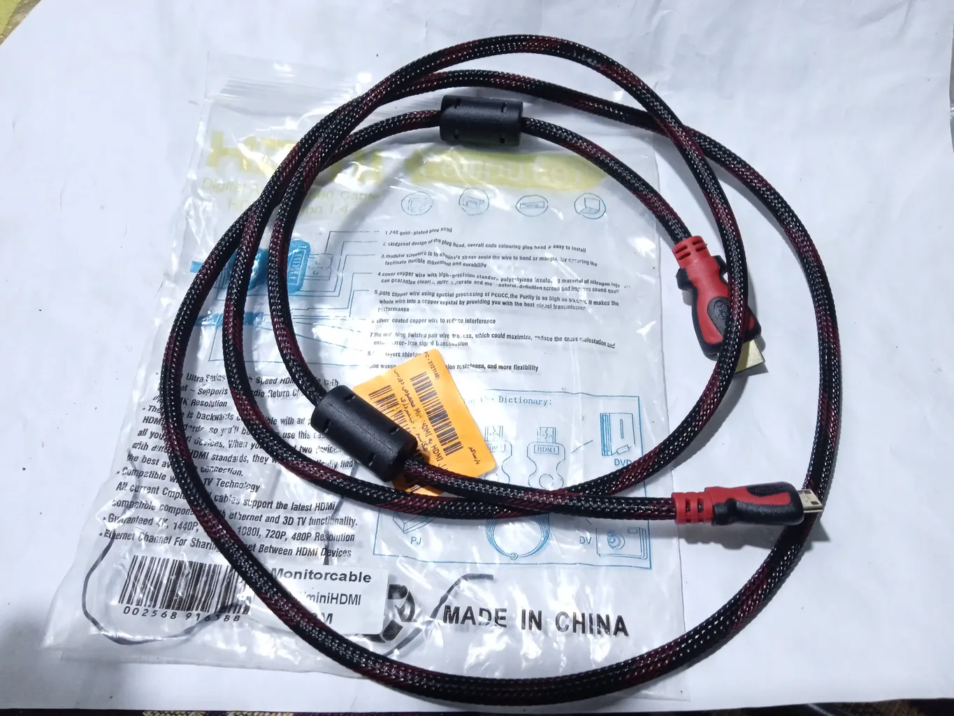 کابل HDMI به Mini HDMI مخصوص دوربین عکاسی و فیلمبرداری