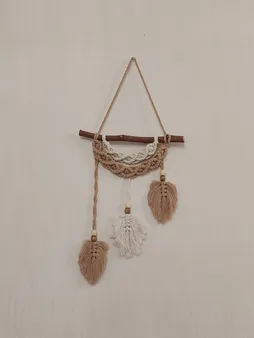 آویز بافتنی مدل مکرومه  MacHang379