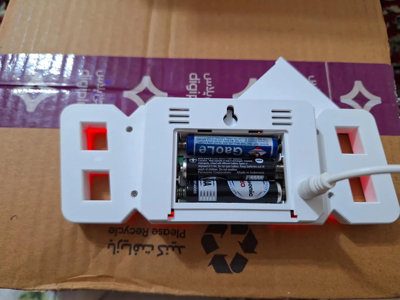 ساعت دیواری و رومیزی واتان مدل هوشمند عددی 3D