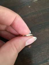 تجریه خرید انگشتر طلا 18 عیار زنانه دوست خوب مدل dk353 سایز 51