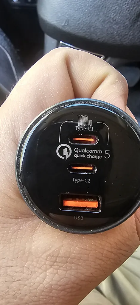 شارژر فندکی باسئوس مدل Multi-port Fast Charge 160W به همراه کابل تبدیل Usb-c