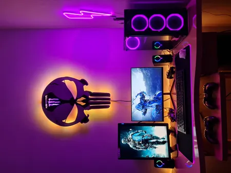 چراغ دیواری مدل اسکلت طرح مانستر