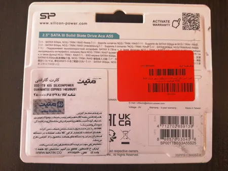 اس اس دی اینترنال سیلیکون پاور مدل Ace A55 ظرفیت 1 ترابایت