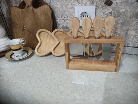 ست کارد صبحانه خوری مدل 20224 مجموعه 4 عددی به همراه استند