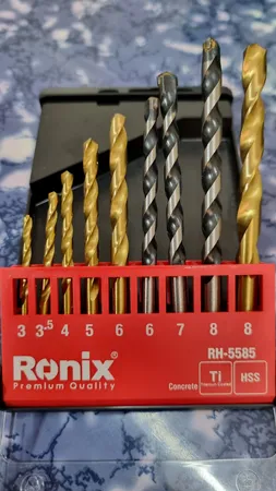 مجموعه 9 عددی مته رونیکس مدل RH-5585