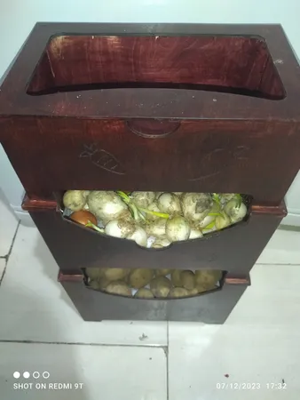 سبد سیب زمینی و پیاز مدل سه تکه