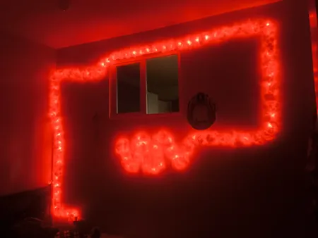 ریسه ال ای دی مدل رنگی RGB طول 10 متر