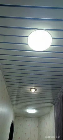 پنل سقفی ال ای دی 40 وات مدل فول لایت 510 طرح فنر متغیر توکار گرد بسته 2 عددی