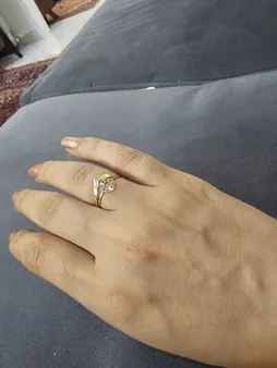 انگشتر طلا 18 عیار زنانه مایا ماهک مدل اسلیمی شمسه MR0889 سایز 55