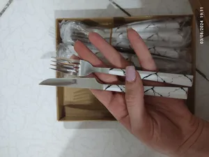 تجریه خرید ست کارد و چنگال میوه خوری 12 پارچه ام جی مدل ماربل پلاس