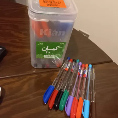 خودکار رنگی کیان قطر نوشتاری 1 میلی متر بسته 50 عددی