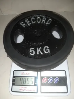 وزنه دمبل رکورد کد 1621 وزن 5 کیلوگرم بسته 2 عددی