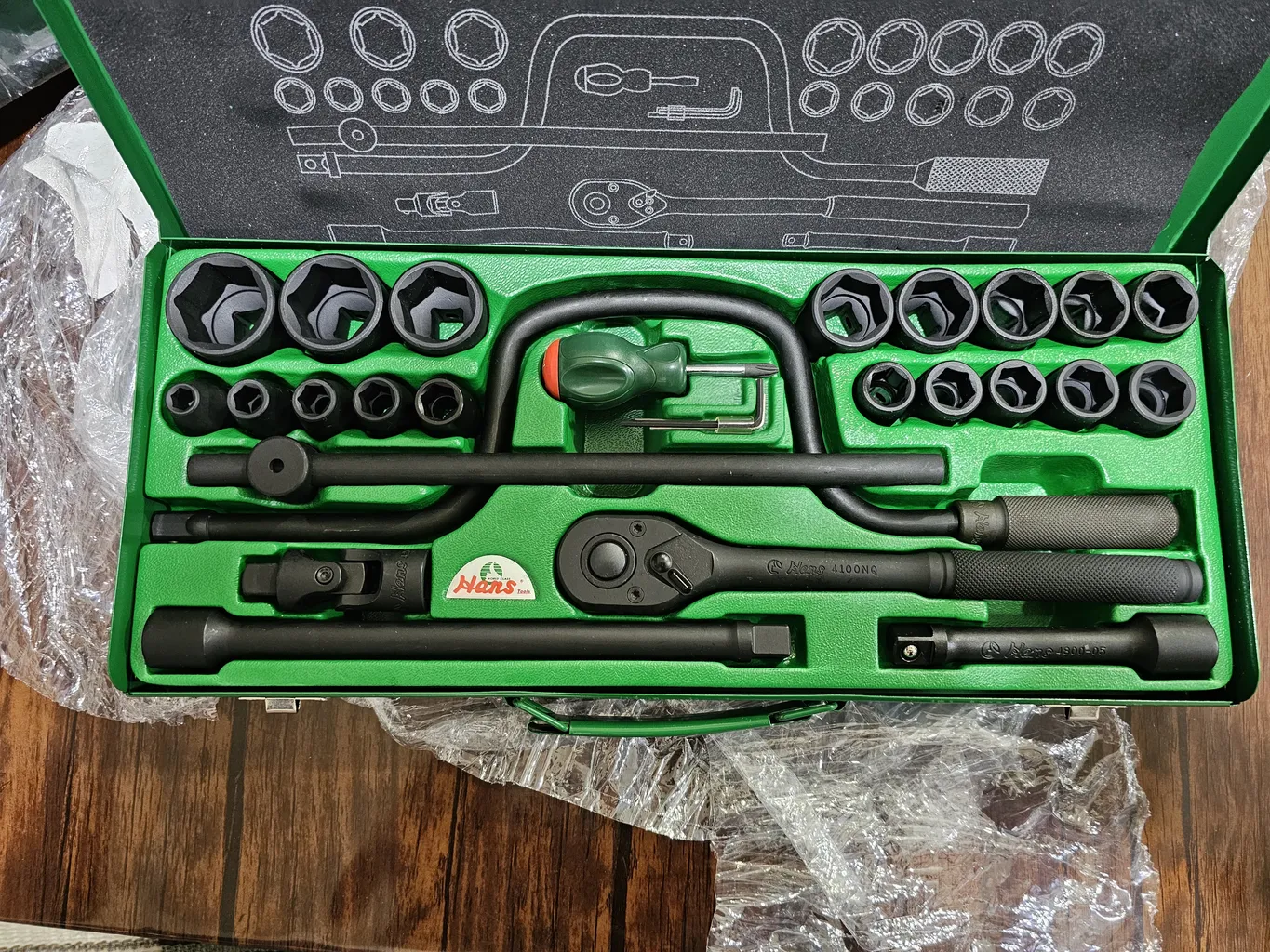 مجموعه 24 عددی آچار بکس هنس مدل 4624MTR4