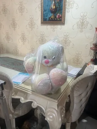 عروسک طرح خرس آبرنگی مدل A03 ارتفاع 100 سانتی متر