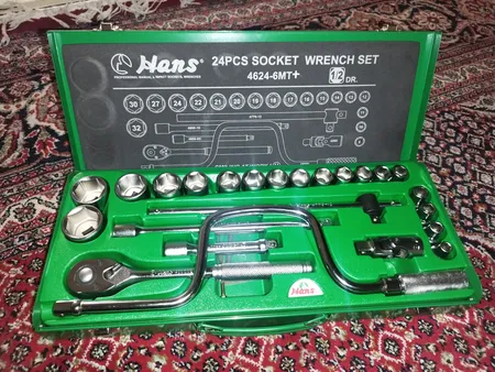 مجموعه 24 عددی آچار بکس هنس مدل 4624-6MT