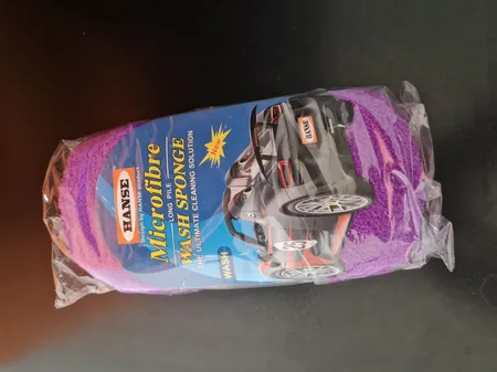 اسفنج شستشوی خودرو هانسه طرح مخملی مدل نانو