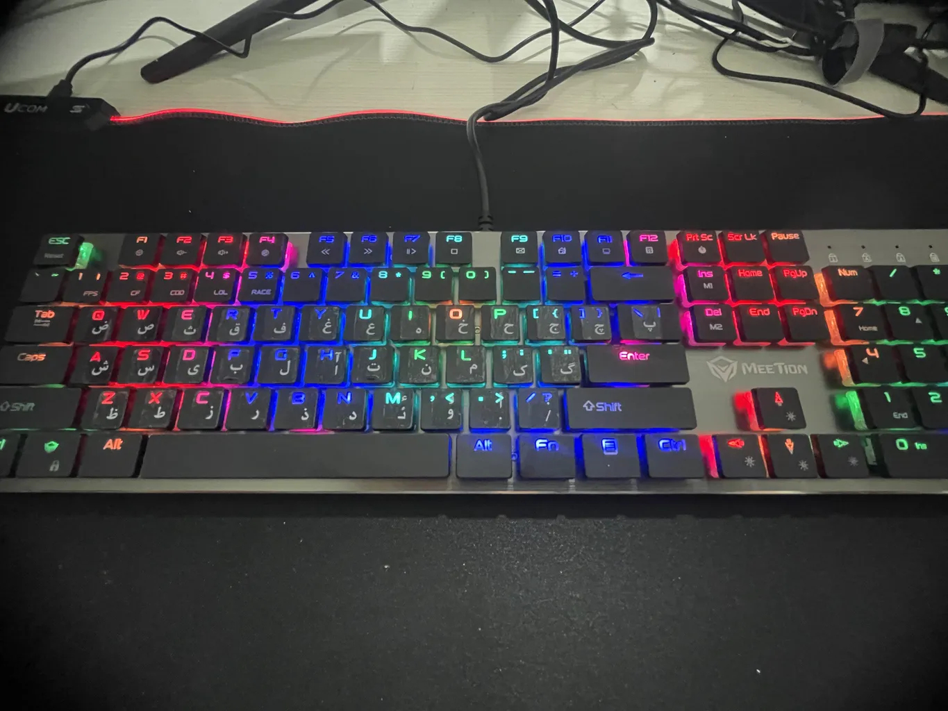 کیبورد مخصوص بازی میشن مدل MT-MK80