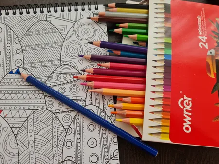 مداد رنگی 24 رنگ اونر مدل 141624 Dragons