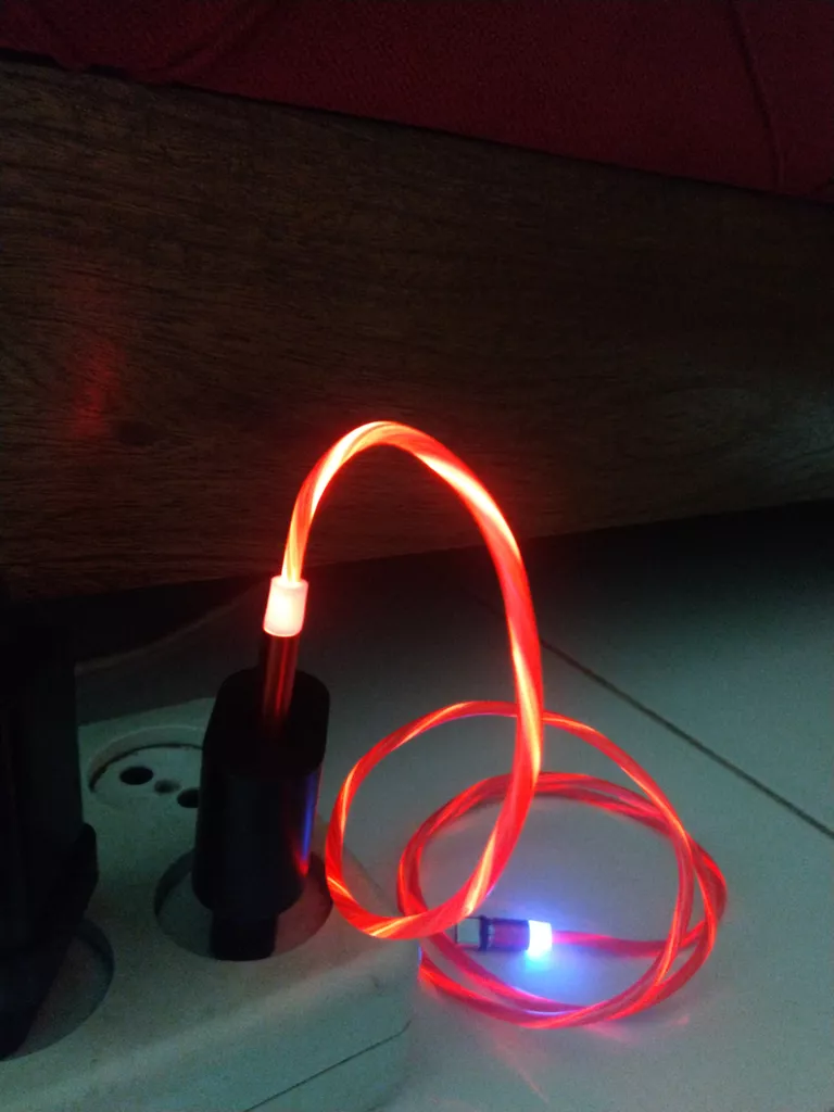 کابل تبدیل مغناطیسی USB به MicroUSB / USB-C / لایتنینگ مدل 1x3 LED طول 1 متر