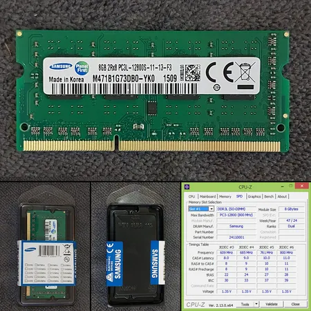 رم لپ تاپ DDR3 تک کاناله 1600 مگاهرتز CL11 سامسونگ مدل PC3L ظرفیت 8 گیگابایت