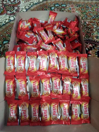 شکلات مغز دار نانی شیرین عسل -800 گرم بسته 100 عددی