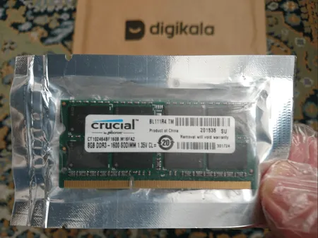 رم لپ تاپ کروشیال مدل DDR3L 1600MHz ظرفیت 8 گیگابایت