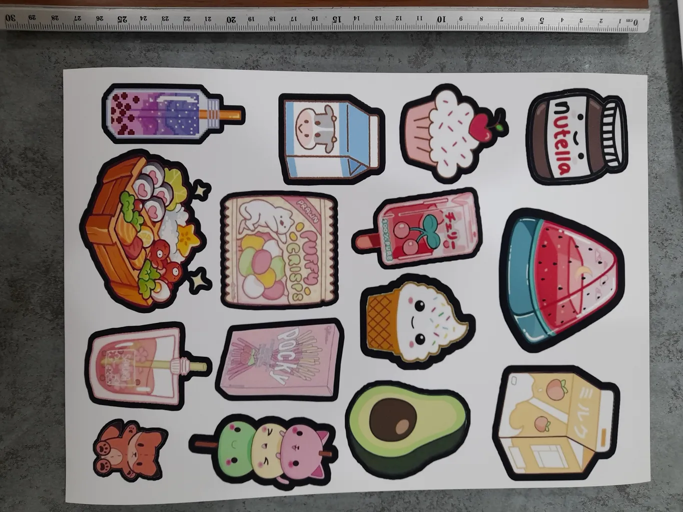 برچسب مشایخ مدل اسکرپ بوک طرح کیوت کد V2 بسته 10 عددی