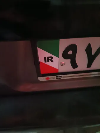برچسب پلاک خودرو مستر راد طرح پرچم ایران مدل 1221بسته دوعددی