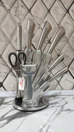 ست چاقو آشپزخانه 9 پارچه هوم لوکس مدل ساده