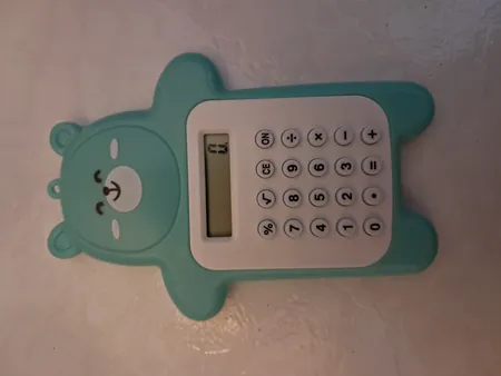 ماشین حساب مدل خرسی آبی